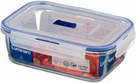 luminarc container pure box active l8773/h7677, 15x21 cm, transparent/blue logo