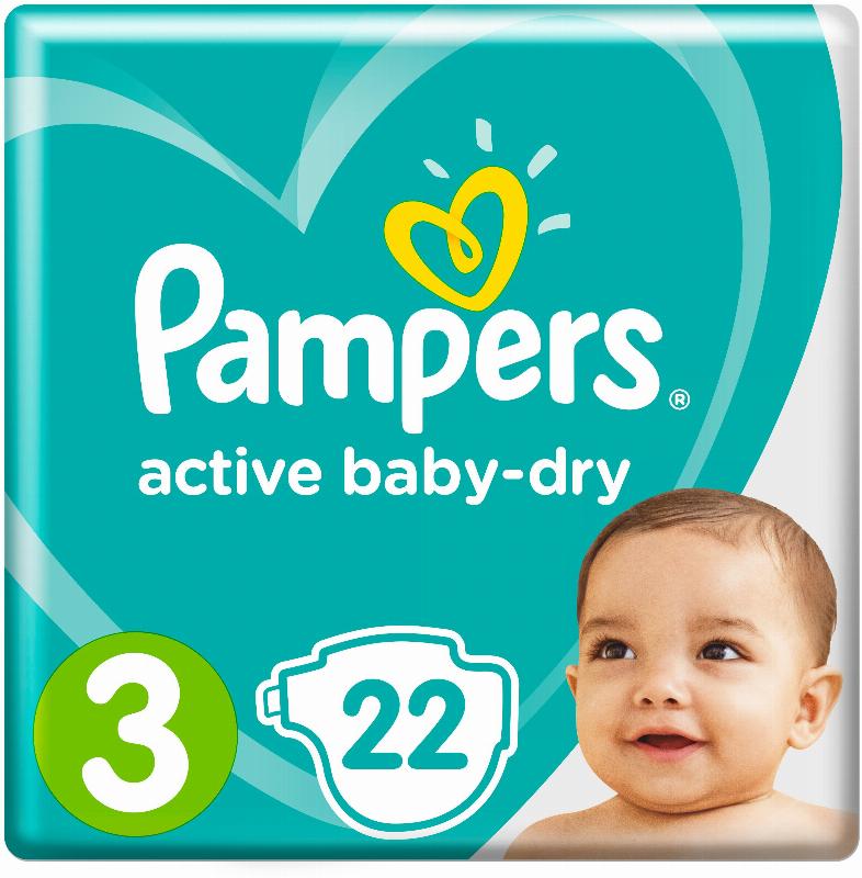 Pampers Active Baby-Dry 3 diapers, 6-10 kg, 22 pcs. Reviews & | Revain