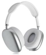 wireless headphones tws pods max / bass sound 2022 / white / bluetooth / full size logo