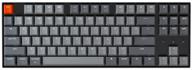 🎮 enhance gaming experience with keychron k8 white backlight hotswap gateron red gaming keyboard, black-grey logo