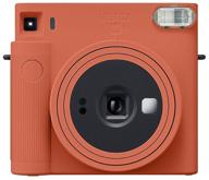 📸 fujifilm instax square sq1 orange terracotta camera with instant printing, 62x62 mm image printing logo