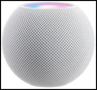 smart speaker apple homepod mini white логотип