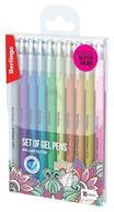 berlingo brilliant glitter gel pen set, 10 colors, 1mm, 10 pieces logo
