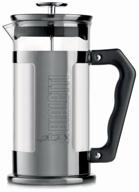 french press bialetti signature (1.5 l) silver/black 1.5 l logo