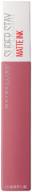 💄 maybelline super stay matte ink liquid lipstick shade 15 'lover': long-lasting & ultra matte логотип