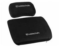 комплект подушек для кресла noblechairs memory foam cushion set black логотип