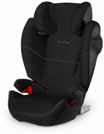 🚗 cybex solution m-fix car seat group 2/3 (15-36 kg) - pure black: sleek and safe travel companion logo