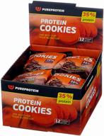 chocolate pure protein fitness, 960 g, chocolate chip cookies logo