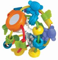 playgro play and learn ball teether rattle multicolored logo