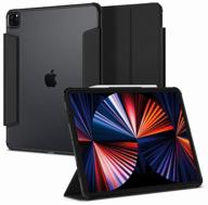 spigen ultra hybrid pro case (acs02880) for ipad pro 12.9" 2021 (black) logo