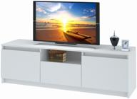 tv stand nk mebel largo white logo