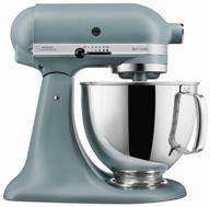 mixer kitchenaid 5ksm175psemf, blue mist logo