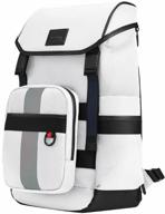 backpack ninetygo business multifunctional backpack 2v1 white logo