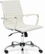 computer chair tetchair urban office, upholstery: imitation leather, color: white 36-01 logo