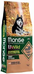img 4 attached to Dry dog ​​food Monge BWILD Feed the Instinct, salmon, with peas 1 pack. x 1 pc. x 12 kg