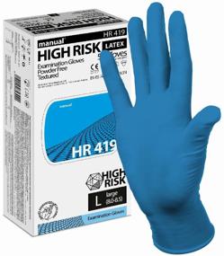 img 3 attached to Examination gloves Heliomed Manual High Risk HR419, 25 pairs, size: L, color: blue