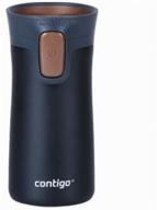 thermal mug contigo pinnacle 300ml black-brown 2095405 logo