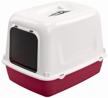 toilet house for cats ferplast clear cat 10 36x47x35 cm red logo