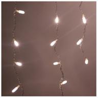 garland sh lights fringe oic100lse, 2 x 0.5 x 0.5 m, 0.5 x 0.5 m, 100 lights, warm white logo