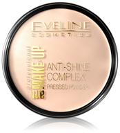 eveline cosmetics art make-up professional anti-shine complex pressed powder 32 natural logo