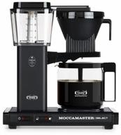 кофеварка капельная moccamaster kbg741 select, черный логотип