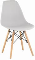 chair stool group style dsw, metal, color: light gray logo