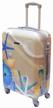 tevin suitcase, polycarbonate, support legs on the side, 77 l logo
