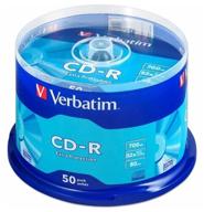 cd-rverbatim700mb 52x extra protection, 50 pcs. logo