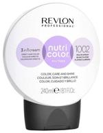 revlon professional nutri color filters 3 in 1 cream, 1002 pale platinum, 240 ml logo