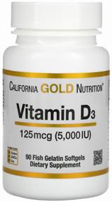 img 4 attached to California Gold Nutrition Vitamin D3 5000 IU capsule, 90 pcs.