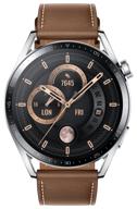 ⌚ huawei watch gt 3 classic 46mm smartwatch - brown/silver logo
