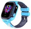 paleohora y92 smart watches pro for kids - full touch hd ips screen, gps tracker, sos button, camera, flashlight, own sim card (blue) - ios/android compatible logo