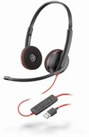 🎧 premium plantronics blackwire 3220 usb-a computer headset in sleek black logo