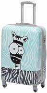 suitcase tevin, l, zebra logo