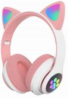 🎧 stn-28 pink wireless cat ear headphones логотип