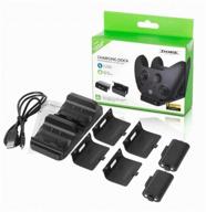 charging station for 2 gamepads 2 batteries 800 mah dobe (tyx-532x) (xbox one/series x/s) for microsoft xbox series x/s logo