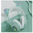 bluetooth wireless headphones, kuplace / tws headphones / baby headphones / wireless headphones / headphones with luminous ears, turquoise logo
