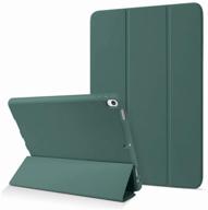 apple ipad air 3 10.5" tablet case (2019) with stylus compartment, dark green logo