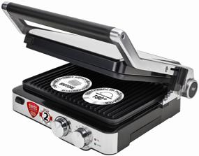 img 4 attached to 🔥 Grill Polaris PGP 2402: Sleek Silver and Black Cooking Powerhouse
