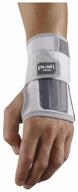 push braces med wrist brace left, size 4, gray logo