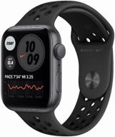apple watch series 6 44mm aluminum case ru smart watch: gray space/anthracite/black nike sport band - a perfect combination of style and functionality logo