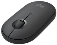 wireless computer mouse logitech pebble m350, black logo