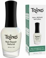 💅 trind nail repair natural lacquer: repair and strengthen nails, 9 ml логотип