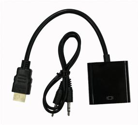 img 3 attached to PALMEXX HDMI-VGA Adapter Cable with Audio, Black