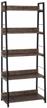 rack brabix loft sh-003, 5 shelves, material: metal, wxdxh: 60x35x150 cm, bog oak logo