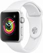⌚ silver/white apple watch series 3 38mm smart watch with aluminium case logo