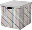 📦 ikea tiena storage box: versatile 35x32x32 cm organizer in grey/multicolor logo