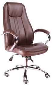 img 4 attached to 🪑 Everprof Long TM Executive Computer Chair in Brown Imitation Leather Upholstery