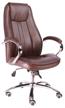 🪑 everprof long tm executive computer chair in brown imitation leather upholstery logo