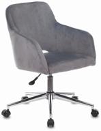 компьютерное кресло бюрократ ch-380sl офисное, обивка: текстиль, цвет: серая жемчужина логотип